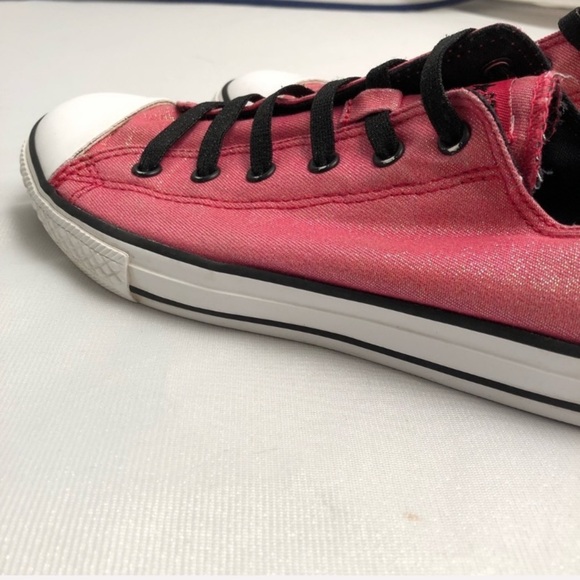 Converse All Star raspberry sparkle low top slip-on sneaker - Picture 7 of 7
